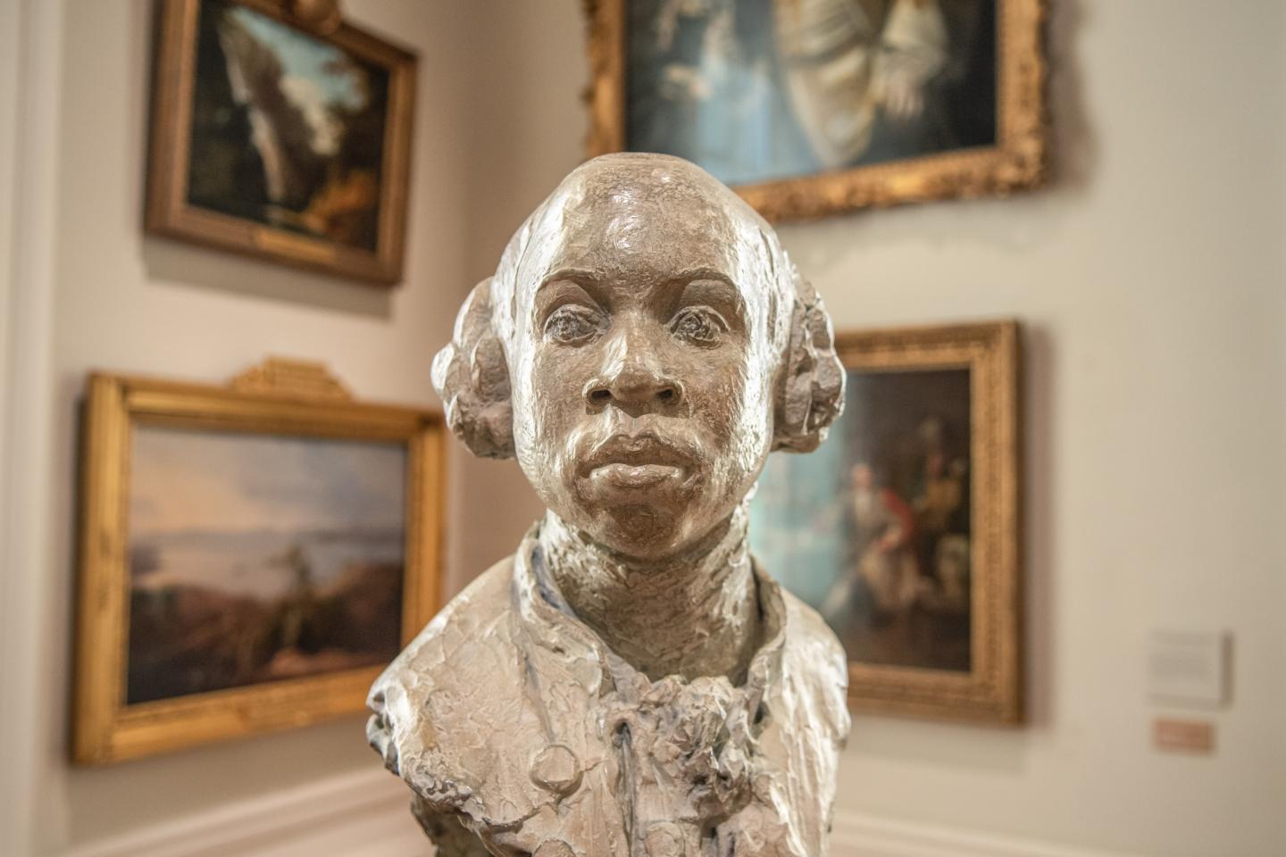 Sculpture of Olaudah Equiano in the Queen's House